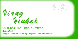 virag hinkel business card